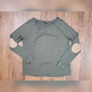 FREE W BUNDLE George elbow patch long sleeve t-shirt